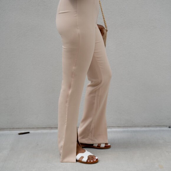 Front Slit Slacks - Picture 2 of 4